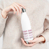 20oz White and Pink Physician Assistant Insulated Bottle