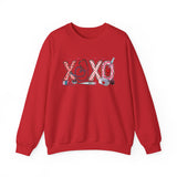 'XOXO' Valentine Hearts Graphic Crewneck Sweatshirt -