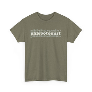 Phlebotomist Unisex Heavy Cotton Tee - Perfect Gift for Medical Professionals
