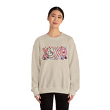 'XOXO' Valentine Hearts Graphic Crewneck Sweatshirt -