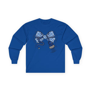 Sonography Blue Bow Long Sleeve Tee