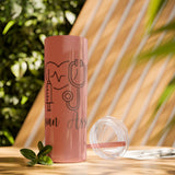 White 20oz PA Skinny Tumbler with Straw