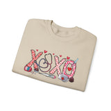 'XOXO' Valentine Hearts Graphic Crewneck Sweatshirt -
