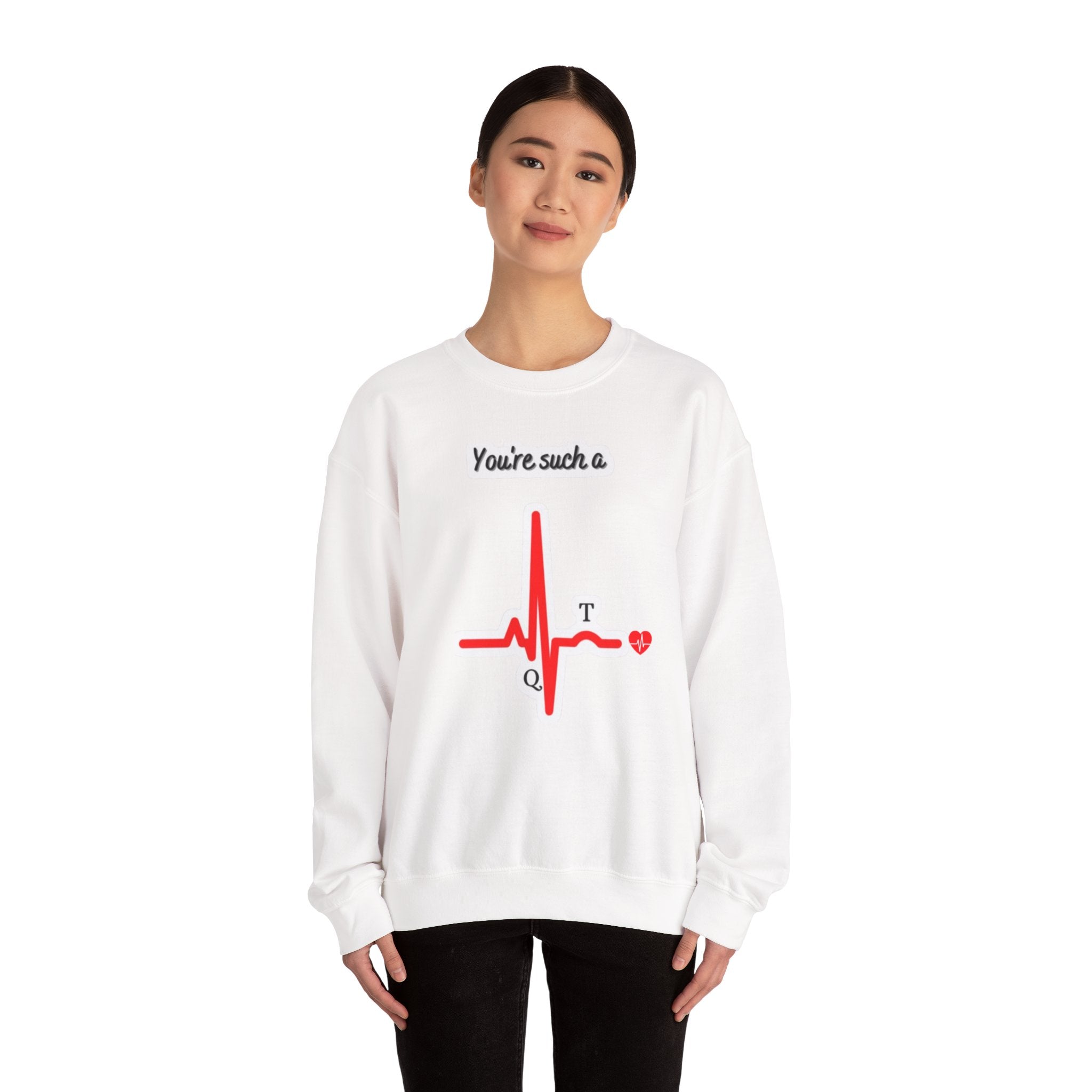 Heartbeat EKG Crewneck Sweatshirt — 