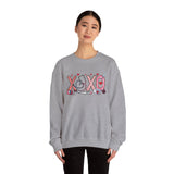 'XOXO' Valentine Hearts Graphic Crewneck Sweatshirt -