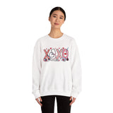 'XOXO' Valentine Hearts Graphic Crewneck Sweatshirt -